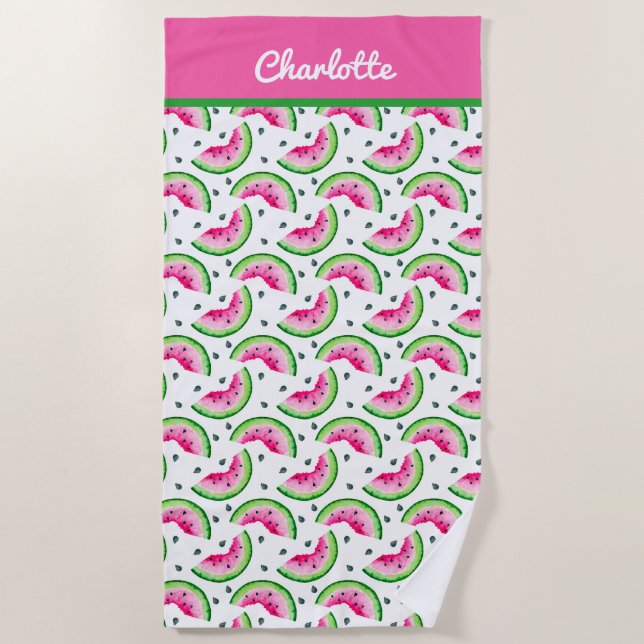 Summer Watermelon Beach Towel (Front)