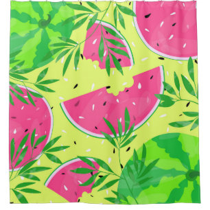 Summer Watermelon Branches Bright Tropical