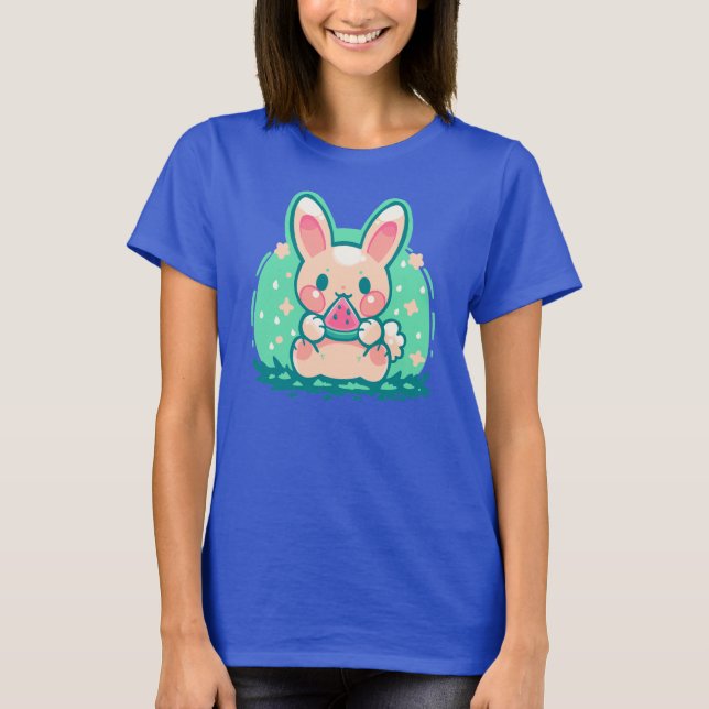 Summer Watermelon Bunny T-Shirt (Front)