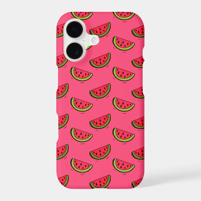 Summer Watermelon on Pink Pattern (Back)