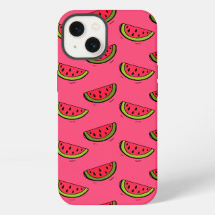 Summer Watermelon on Pink Pattern iPhone 13 Case
