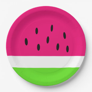 Summer Watermelon Paper Plate