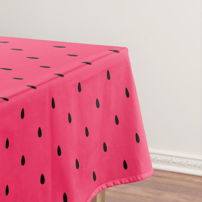 Summer Watermelon seed seamless pattern Tablecloth (In Situ)