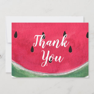 Summer Wedding Thank You Cards With Watermelon