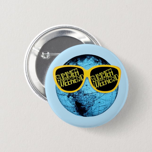 Summer Weekend - promo graphic 2 Inch Round Button (Front & Back)