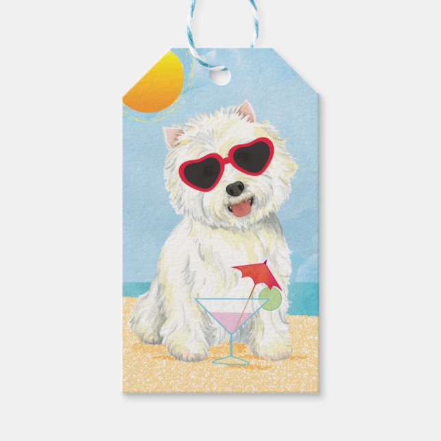 Summer Westie Gift Tags (Front)