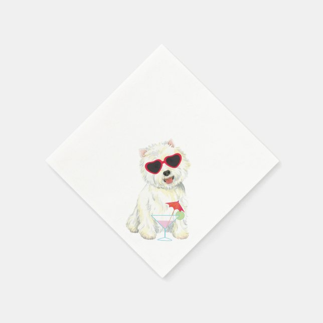 Summer Westie Napkin (Corner)