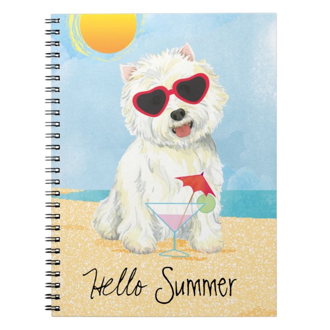 Summer Westie Notebook (Front)