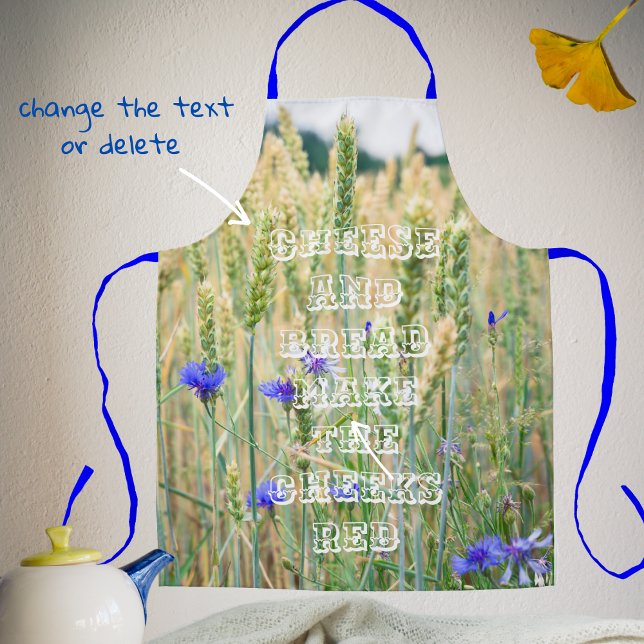 Summer wheat field with cornflowers apron (Creator Uploaded)