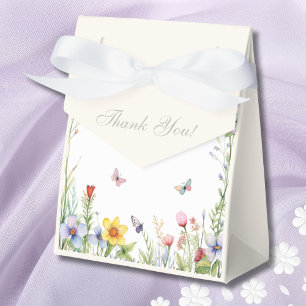 Summer Wildflower Boho Floral Bridal Shower Favor Box