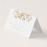 Summer Wildflower Boho Wedding<br><div class="desc">Capture the essence of a Boho wedding with these wedding table place cards. Featuring a simple wildflower design, this card is the perfect complement to your summer Boho wedding. Scroll down the page to see all coordinating products in this design. Looking for something you don't see? Contact me, I'd be...</div>