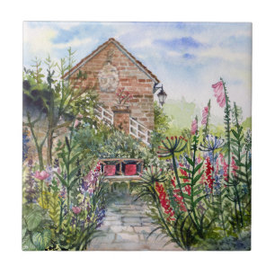 Summer Wildflower English Garden in York Tile