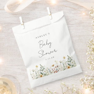 Summer Wildflower Field Baby Shower Favour Bag