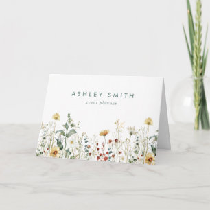 Summer Wildflower Field Client Thank You Card