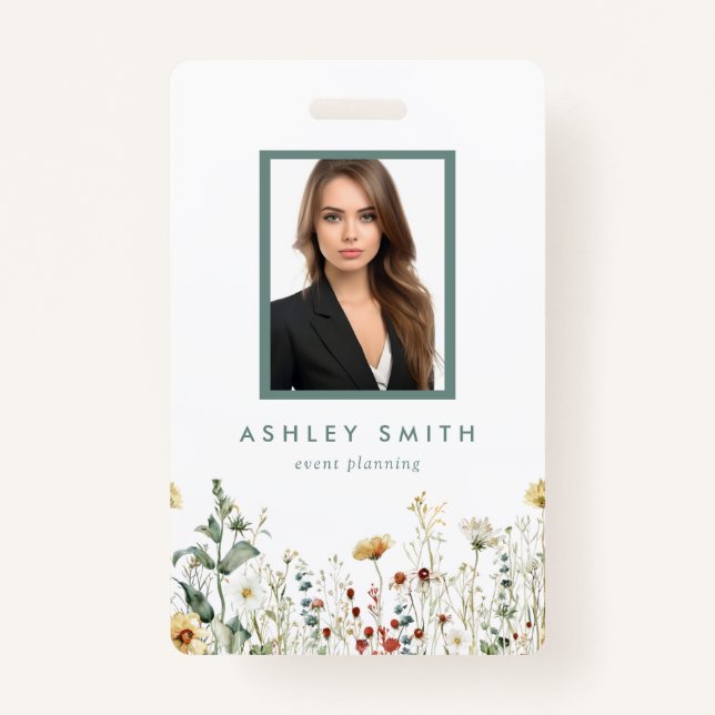 Summer Wildflower Field ID Badge (Front)