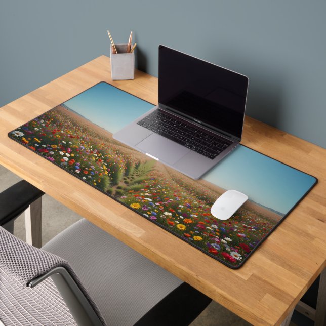 Summer Wildflower Meadow from Overhead Desk Mat (Office 2)
