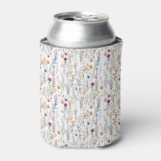 Summer Wildflower Pattern Can Cooler (Can Front)