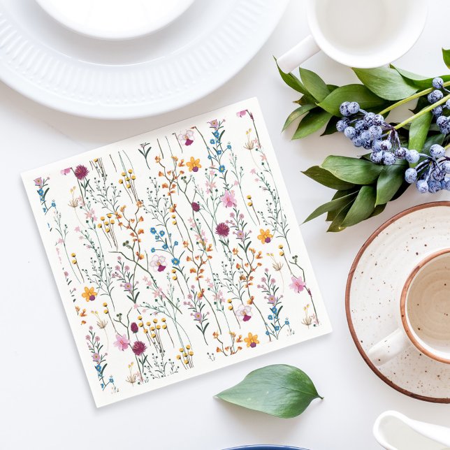 Summer Wildflower Pattern Napkin (Creator Uploaded)