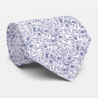 Summer Wildflower Pattern Neck Tie