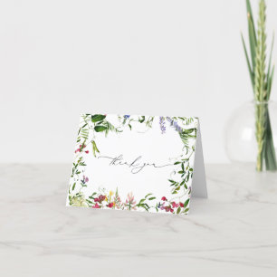 Summer Wildflower Thank You Card