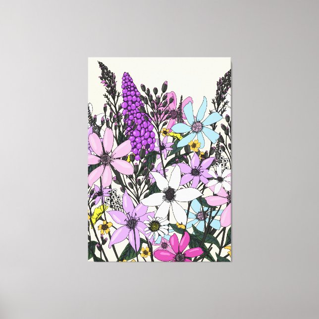 Summer Wildflowers Canvas Print (Front)