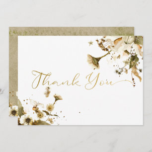 Summer Wildflowers & Daisies Thank You Card