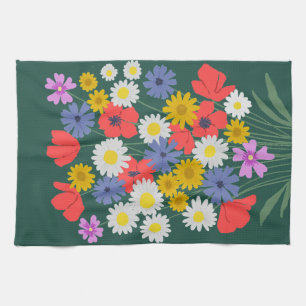 Summer Wildflowers Kitchen Towel