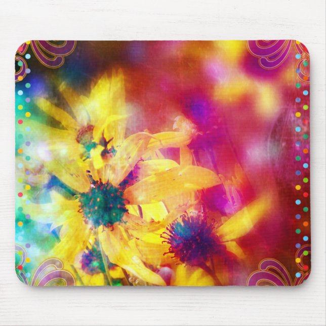 summer Wildflowers Mouse Pad (Front)