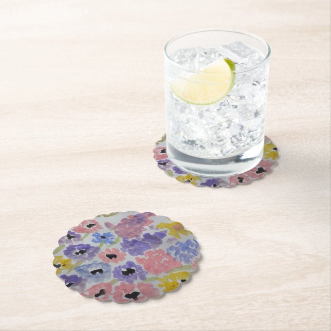 Summer Wildflowers  Paper Coaster (Insitu)