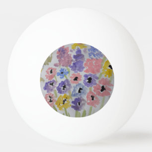Summer Wildflowers Ping Pong Ball