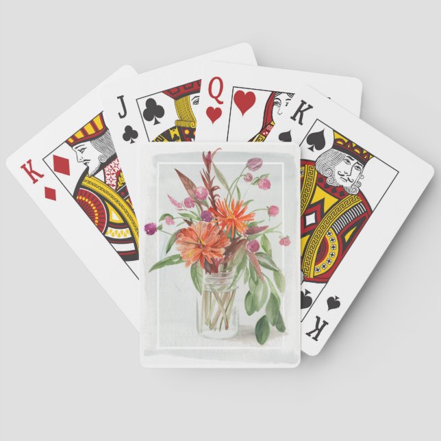 Summer Wildflowers Playing Cards (Back)