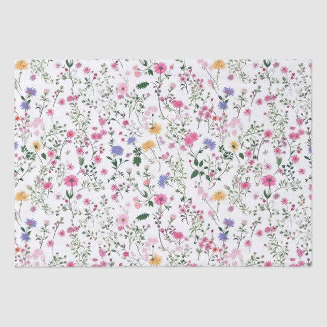 Summer Wildflowers Tissue Paper (Front)