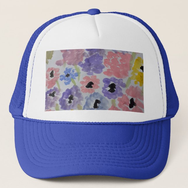 Summer Wildflowers Trucker Hat (Front)