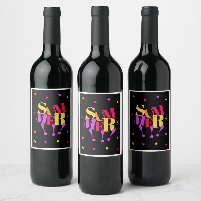 Summer  wine label (Bottles)