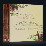 Summer Wine Vineyard Romantic Wedding Binder<br><div class="desc">This is a beautiful,  vineyard inspired wedding album.  Customize it for photos,  planning,  or anything you need!</div>