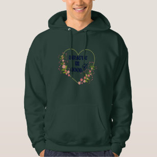 Summer Winter Unisex Floral Heart Quote B I G Hoodie