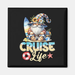 Summer With My Gnomies Vacation Cruise Life Gnome Magnet