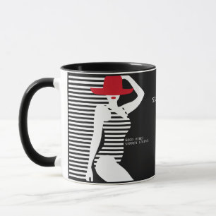 Summer Woman custom name mugs