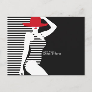 Summer Woman postcard