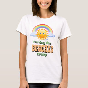 Summer Women's Fashion DRIVING THE BEACHES CRAZY T-Shirt