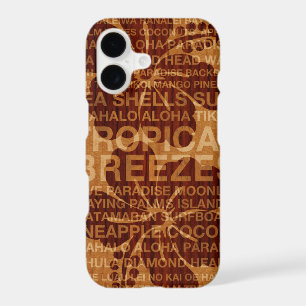 Summer Words Hawaiian Hibiscus Faux Wood