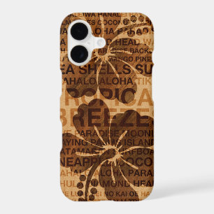 Summer Words Hawaiian Hibiscus Faux Wood