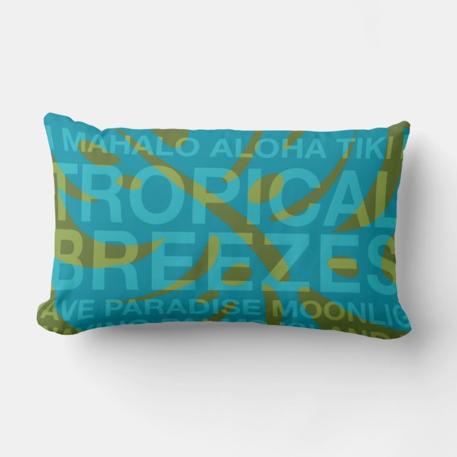 Summer Words Tropical and Monstera Leaf Pillows (Front)