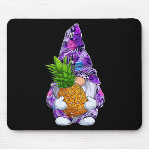 Summer Xmas Hawaiian Pineapple Gnome Christmas In  Mouse Pad