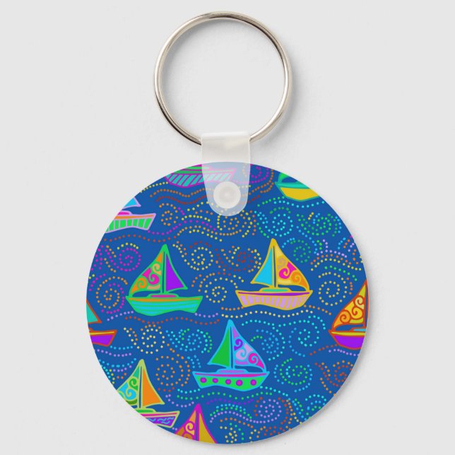 Summer Yachting Keychain (Front)