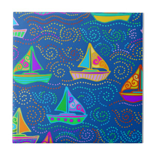 Summer Yachting Tile