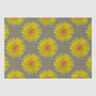 Summer Yellow Dandelion Flower on any Colour Tissue Paper