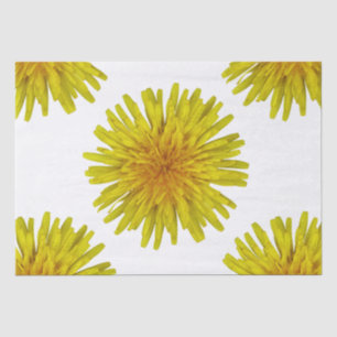 Summer Yellow Dandelion Flower on any Colour Tissue Paper