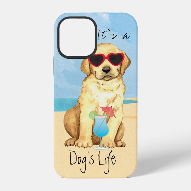 Summer Yellow Lab Case-Mate iPhone Case (Back)