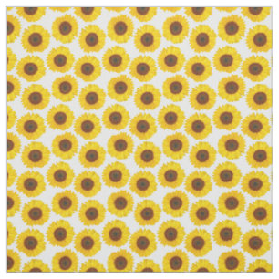 Summer Yellow Sunflower Pattern Fabric